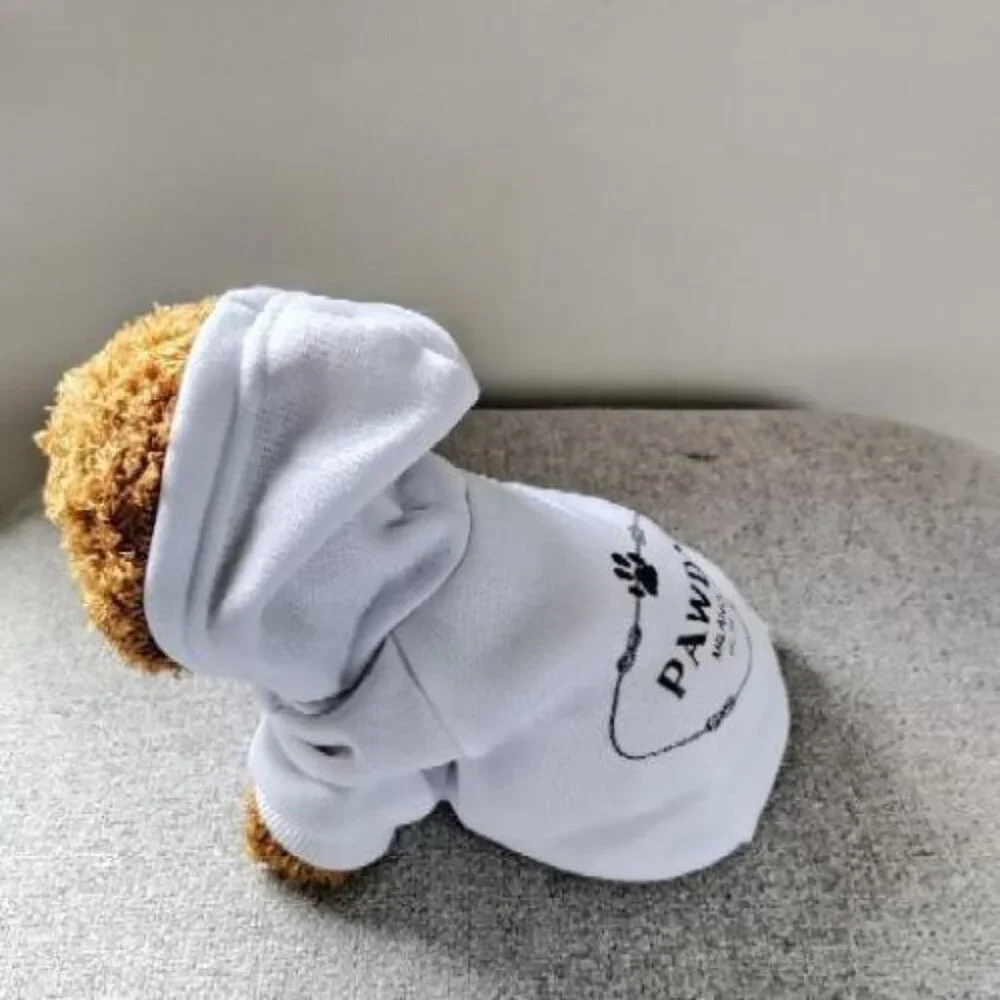 PAWDA Dog Pup Pet Designer Inspired Hoodie 4 Leg Warm Winter/Fall Jacket/Coat L‎